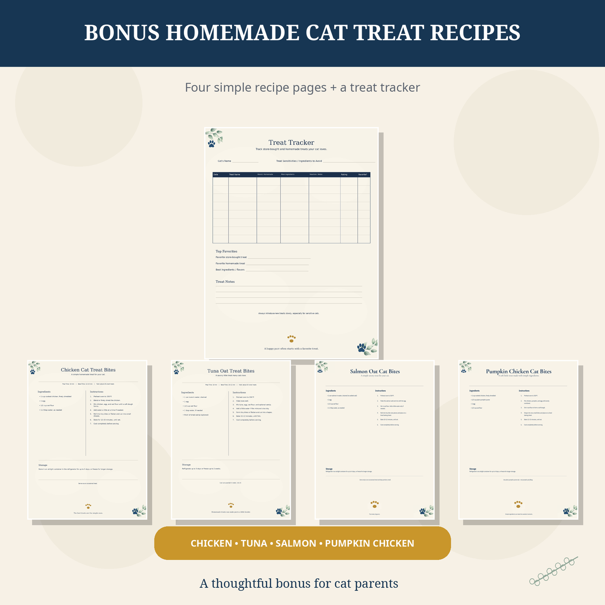 The Ultimate Cat Parent Planner | 30+ Printable Cat Care Pages