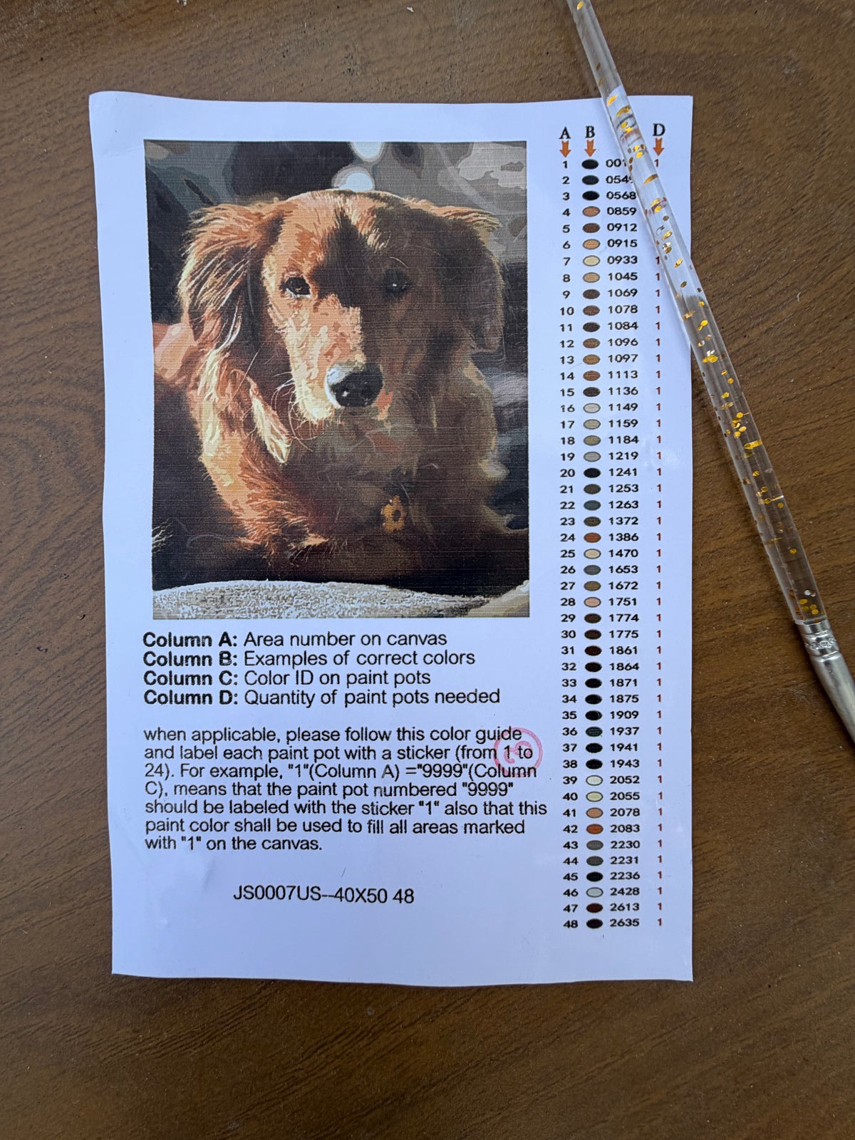 Custom Paint-by-Number Kit